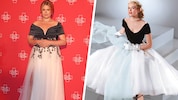 Camille Gottlieb ließ sich bei hrer Robe von dem ikonischen Look von Grace Kelly inspirieren.