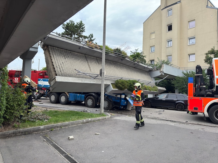 Das Führerhaus wurde völlig zerstört.