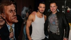 Andreas Gabalier (re.) bei einem Auftritt seines Cousins Peter Knauder im Raimund Theater