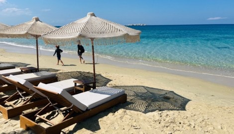 Entspannt am Strand kann man guten Gewissens das Arbeitshandy abschalten