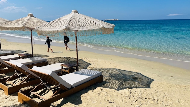 Entspannt am Strand kann man guten Gewissens das Arbeitshandy abschalten