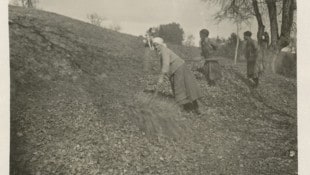 Streurechen im Lavanttal in den 1920er bis 1930er Jahren.