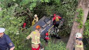 Der Sturz mit dem Auto in einen Graben in der Gemeinde Buch.