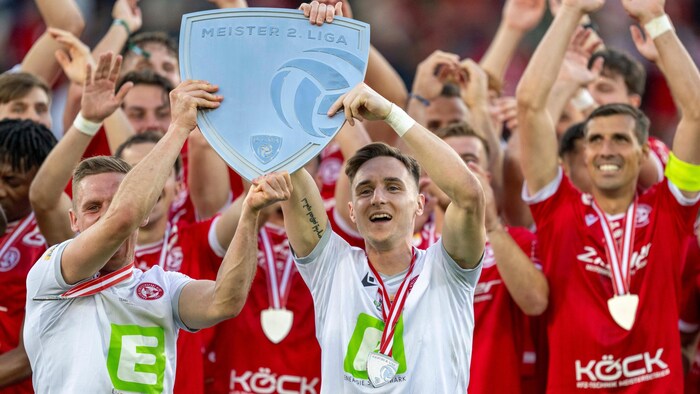 Mit dem GAK feierte Christoph Nicht (li.) im Vorjahr den Titel in der zweiten Liga.