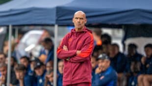 Red Bull Salzburgs Trainer Thoma Letsch.