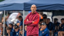 Red Bull Salzburgs Trainer Thoma Letsch.