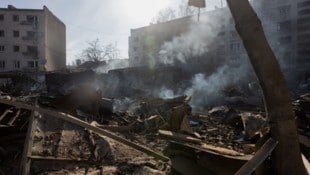 Die Frontlinie zwischen russischen und ukrainischen Truppen verläuft nur etwa 15 Kilometer von ...