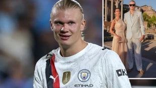 Erling Haaland und Isabel Haugseng ziehen in Rom die Blicke auf sich.  