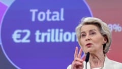 Kommissionschefin Ursula von der Leyen bei der Präsentation des mehrjährigen Budgetrahmens