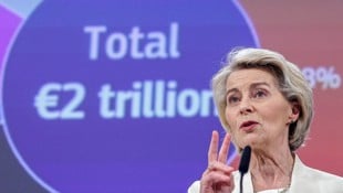 Kommissionschefin Ursula von der Leyen bei der Präsentation des mehrjährigen Budgetrahmens