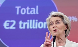 Kommissionschefin Ursula von der Leyen bei der Präsentation des mehrjährigen Budgetrahmens