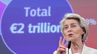 Kommissionschefin Ursula von der Leyen bei der Präsentation des mehrjährigen Budgetrahmens
