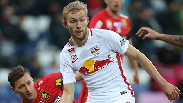 Inbegriff eines Bullen-Kickers: Konrad Laimer.