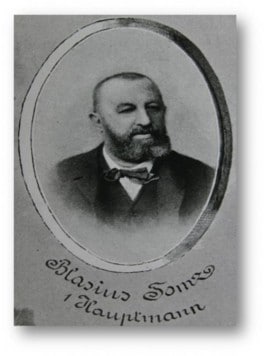 Blasius Tomz, der erste Hauptmann der Feuerwehr Villach.