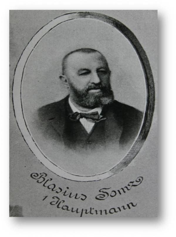 Blasius Tomz, der erste Hauptmann der Feuerwehr Villach.