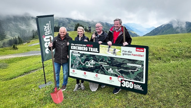 Die Verantwortlichen von Bergbahn und TVB´s bei der Präsentation der Pläne.