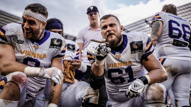 Nach dem Titel in der ELF 2022 gabs für Milanovic und die Vikings ordentlich was zu feiern.