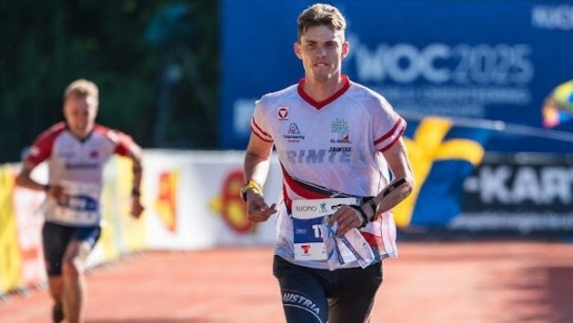 Jannis Bonek bei der WM in Finnland.