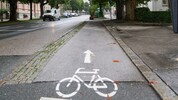 Der Radweg wird saniert.