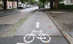 Der Radweg wird saniert.