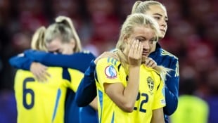Riesengroße Enttäuschung bei den schwedischen Damen