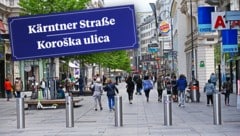 Am Ende und am Anfang der Kärntner Straße in Wien soll in Zukunft ein zweisprachiges ...