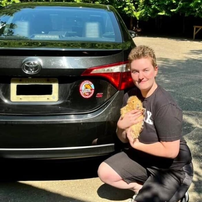 Alpiner Exportschlager: Unser Mankei-Sticker klebt auch in Kanada.