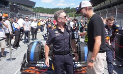 In Spielberg hatte Christian Horner (li.) noch mit Jürgen Klopp auf der Rennstrecke geplaudert. ...