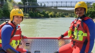 Auf der Donau kann man am Sonntag auch auf dem neuen Rettungsboot der Samariter mitfahren.