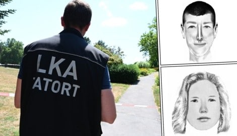 Mit diesen Phantombildern wird nach einem Pärchen gefahndet.