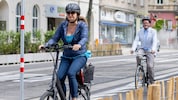 Verkehrsstadträtin Ulli Sima (SPÖ), hier bei der Eröffnung des Radwegs in der Äußeren ...