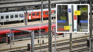 Die defekten Türen werden nur durch gelbe Aufkleber gekennzeichnet.