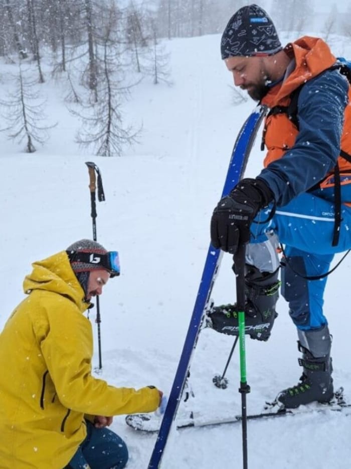 Die Brüder sind passionierte Skitourengeher.