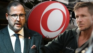 FPÖ-Generalsekretär Christian Hafenecker (li.) äußerte scharfe Kritik am ORF und dessen ...