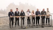 Die Innenminister mit EU-Migrationskommissar Magnus Brunner und Daniela Ludwig, Staatssekretärin ...