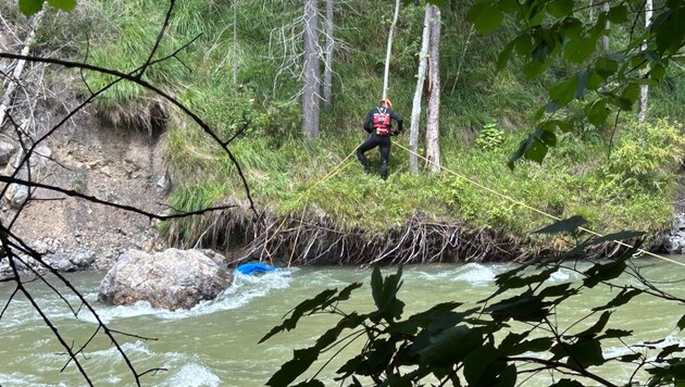 Wasserretter in der Lammer