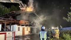 In der Nacht auf Samstag brannte das Klubhaus direkt neben der Sprungschanze.