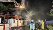 In der Nacht auf Samstag brannte das Klubhaus direkt neben der Sprungschanze.