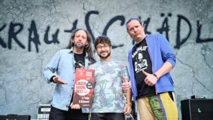 Krautschädl, also Mölgie (Philipp Sikora), Holy (Moritz Holy) und Fizl (Christopher Hehn) sind ...