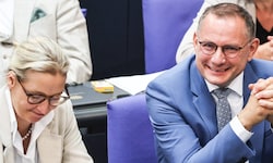 AfD-Co-Chefin Alice Weidel und Kollege Tino Chrupalla