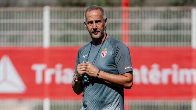 Monaco-Trainer Adi Hütter ist froh über die Verpflichtung von Paul Pogba.