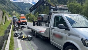 Auch in Prutz im Bezirk Landeck ereignete sich ein schwerer Motorradunfall.
