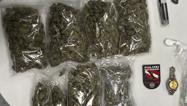 Rund 560 Gramm Cannabis wurden dem 26-jährigen Drogendealer abgenommen.