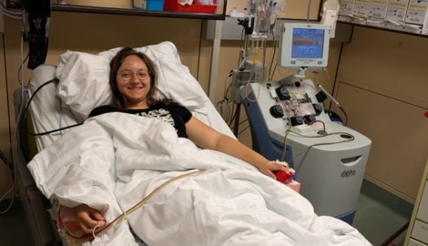 Im AKH Wien spendete die 19-jährige Katharina Fuchs aus Rohrbach ihre Stammzellen.