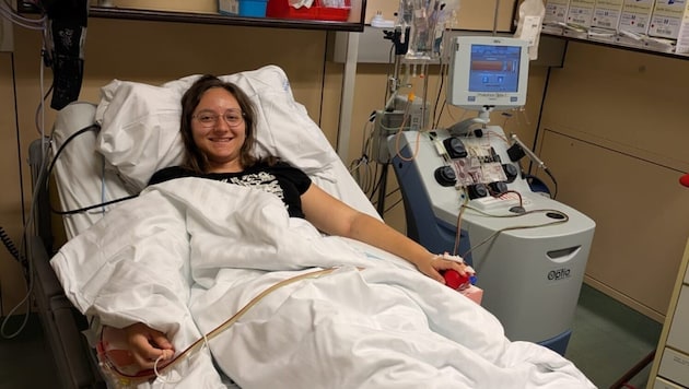 Im AKH Wien spendete die 19-jährige Katharina Fuchs aus Rohrbach ihre Stammzellen.