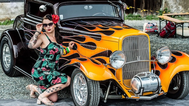 Pin-ups und Boliden beim Rollin‘ Dudes Fesitval