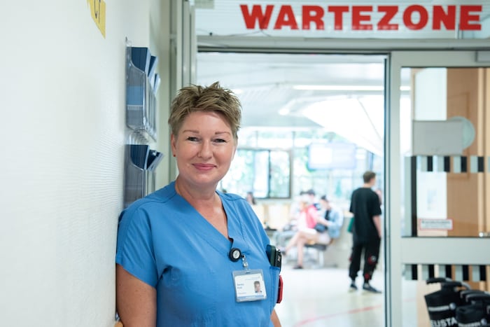 Stationsleiterin DGKP Sandra Korb ist seit 1992 im Dienst und weiß, welche Fälle Priorität ...