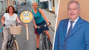 Die Grünen (im Bild Selina Prünster und Katharina Fruhmann) sind nicht im Verkehrsbeirat ...