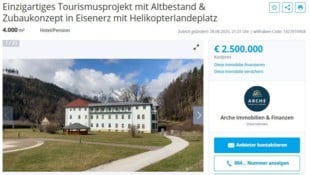 Das aktuelle Inserat auf Willhaben