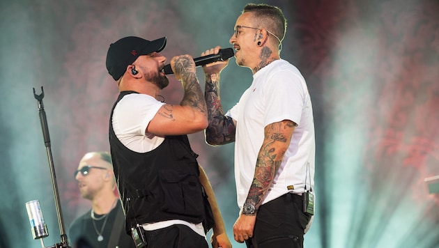 Im Duett einen unvergesslichen Abend feiern: Christopher Seiler und Bernhard Speer an der ...
